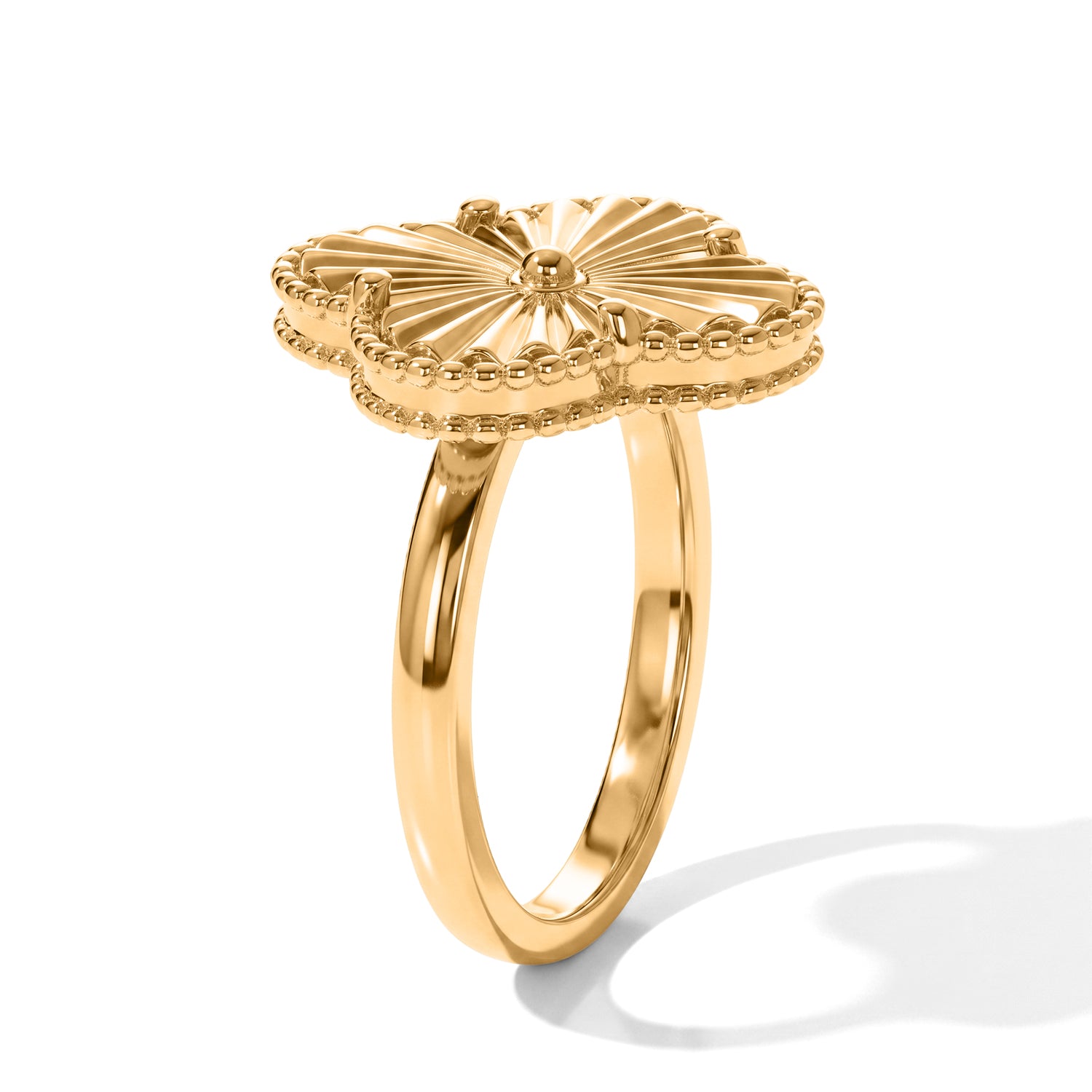 EverTrue in 18K YG Plating Floral Ring Pure - Natural - Bronze - Standard 8606382 3