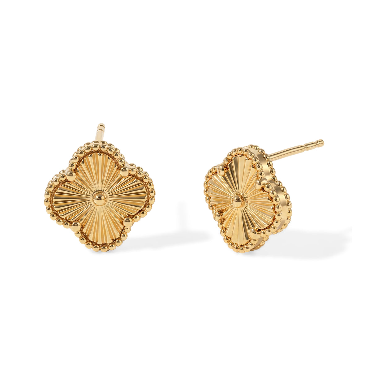 EverTrue Bronzella Collection - Floral Earring with Push Post in Yellow Gold Tone 8607541 0