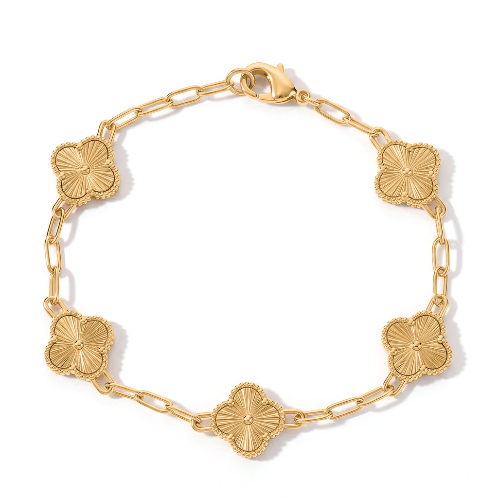 EverTrue Bronzella Collection - Station Bracelet (Size - 7.5) in Yellow Gold Tone_8607543