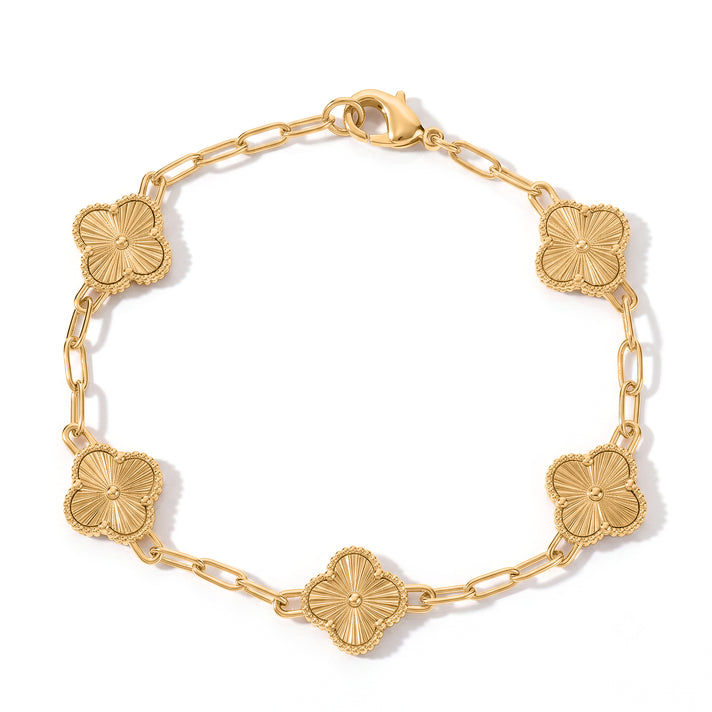Bronzella Collection - Station Bracelet (Size - 7.5) in 18K Gold Plating 8607543 1