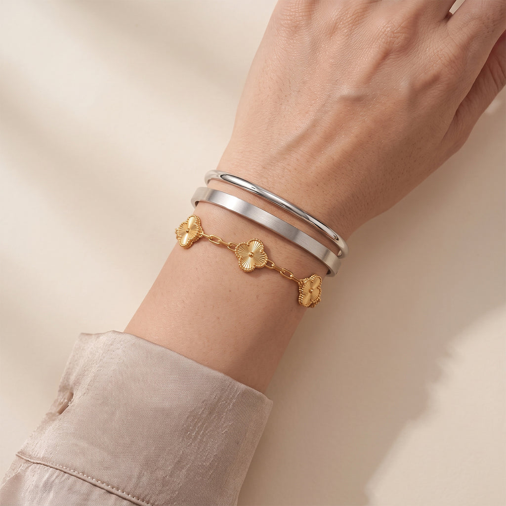 EverTrue Bronzella Collection - Station Bracelet (Size - 7.5) in Yellow Gold Tone_8607543_2