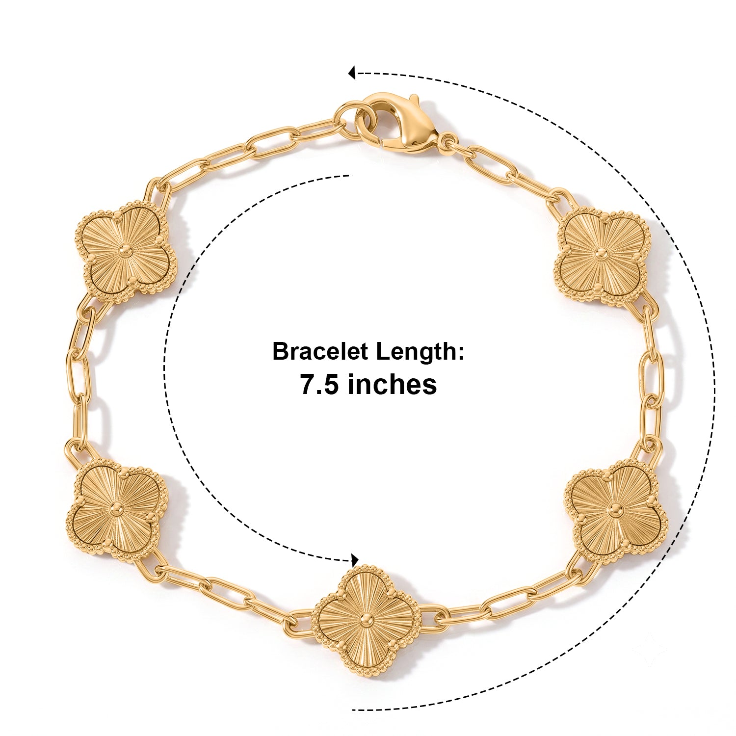 EverTrue Bronzella Collection - Station Bracelet (Size - 7.5) in Yellow Gold Tone 8607543 4