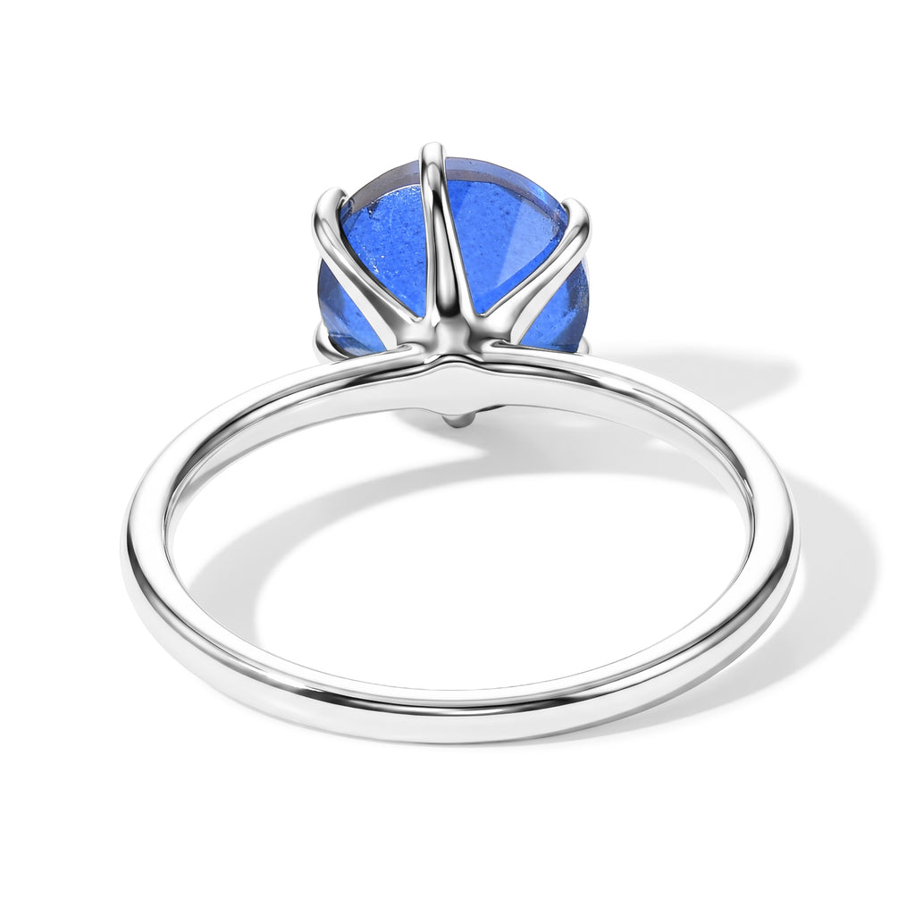 Ceylon Color Quartz Solitaire Ring in Platinum Overlay Sterling Silver 2.30 Ct._8607556_4