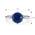 Ceylon Color Quartz Solitaire Ring in Platinum Overlay Sterling Silver 2.30 Ct._8607556_5