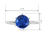 Ceylon Color Quartz Solitaire Ring in Platinum Overlay Sterling Silver 2.30 Ct._8607559_4