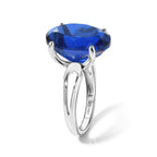 D'Joy - Ceylon Color Quartz Solitaire Ring in Platinum Overlay Sterling Silver 10.17 Ct._8607561_3