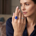 D'Joy - Ceylon Color Quartz Solitaire Ring in Platinum Overlay Sterling Silver 10.17 Ct._8607566_2
