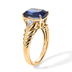 D'Joy - Ceylon Color Quartz & White Topaz Ring in Yellow Gold Plated Sterling Silver 3.50 Ct._8607576_3