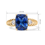 D'Joy - Ceylon Color Quartz & White Topaz Ring in Yellow Gold Plated Sterling Silver 3.50 Ct._8607576_5