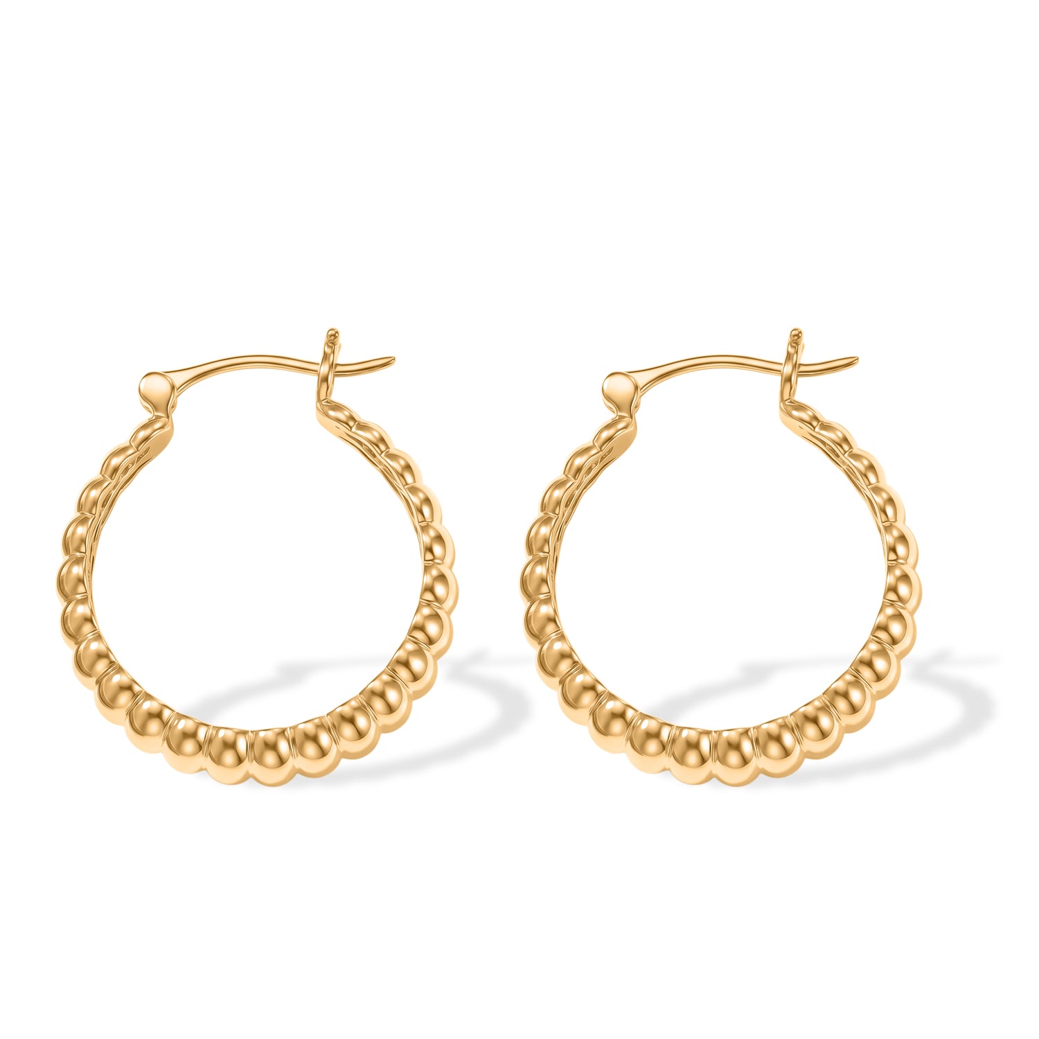 EverTrue Twisted Creole Hoops in Yellow Gold Plating 8607586 4