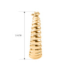 EverTrue Bronzella Collection - Full Hoop Earring with Clasp Back in 18K Gold Plating_8607586_4
