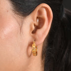 EverTrue Bronzella Collection - Full Hoop Earring with Clasp in 18K Gold Plating_8607587_1
