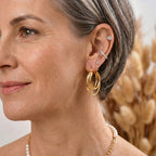 EverTrue Bronzella Collection - Earring with Clasp Back in 18K Gold Plating_8607588_2
