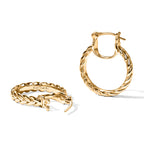 EverTrue Bronzella Collection - Full Hoop Earring with Clasp Back in 18K Gold Plating_8607599_3