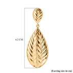 EverTrue Bronzella Collection - Filigree Leaf Drop Earring with Push Post in 18K Gold Plating_8607600_5