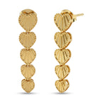 EverTrue Bronzella Collection - Heart Drop Earring with Push Post in 18K Gold Plating_8607601