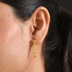 EverTrue Bronzella Collection - Heart Drop Earring with Push Post in 18K Gold Plating_8607601_1
