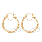 EverTrue Bronzella Collection - Full Hoop Earring with Clasp Back in 18K Gold Plating_8607602_3
