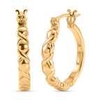 EverTrue Bronzella Collection - Full Hoop Earring with Clasp in 18K Gold Plating_8607603