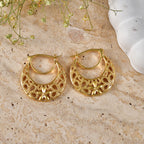 EverTrue Bronzella Collection - Filigree Hoop Earring with Clasp in 18K Gold Plating_8607604_2