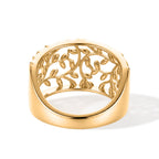 EverTrue Bronzella Collection - Leaf Vine Filigree Ring in 18K Gold Plating_8607607_4