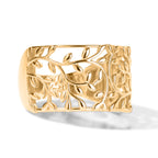 EverTrue Bronzella Collection - Leaf Vine Filigree Ring in 18K Gold Plating_8607758