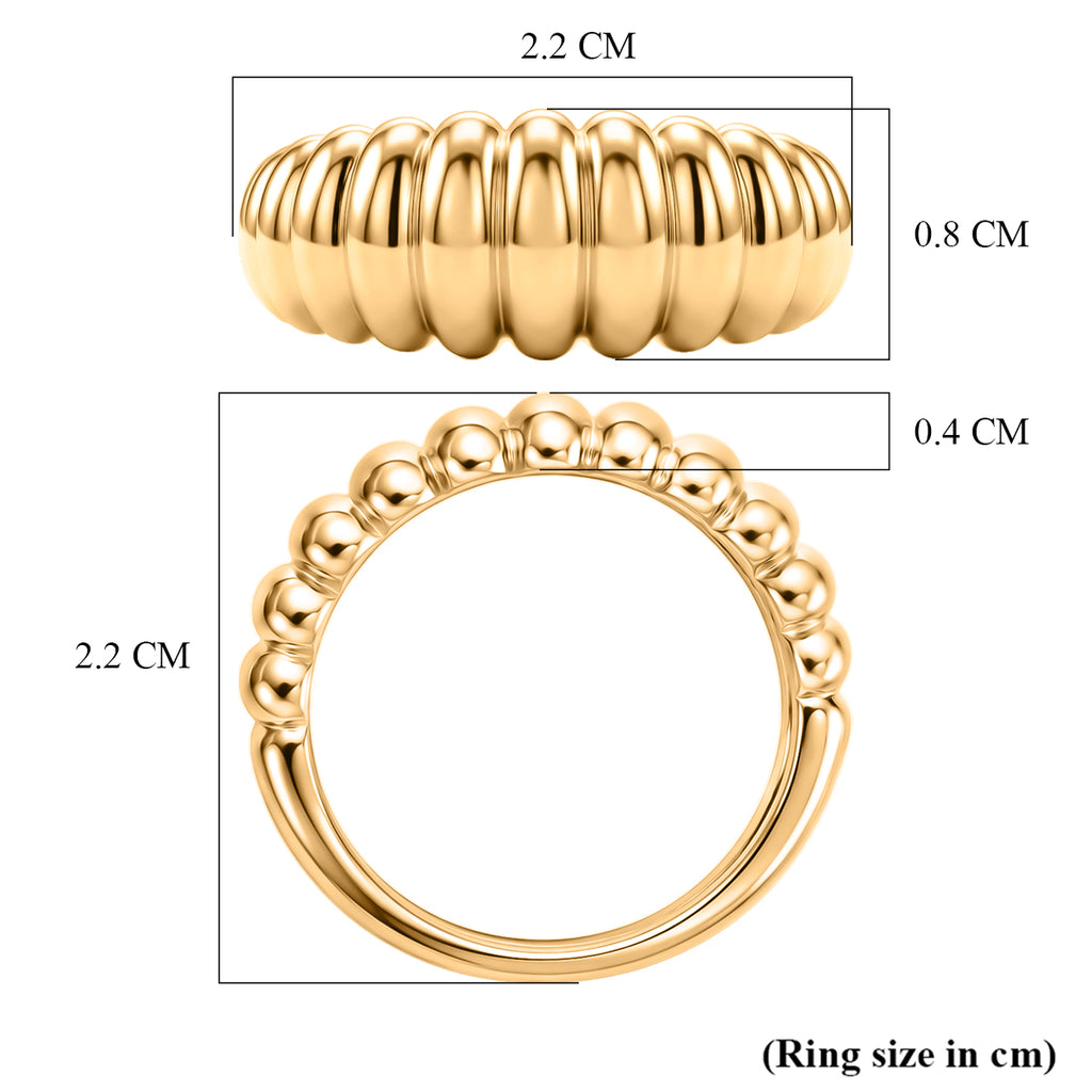 EverTrue Bronzella Collection - Scalloped Ring in 18K Gold Plating_8607784_5