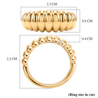 EverTrue Bronzella Collection - Scalloped Ring in 18K Gold Plating_8607786_5