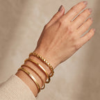 EverTrue Bronzella Collection - Cross Link Bracelet (Size - 7.5) in Yellow Gold Tone_8607792_2