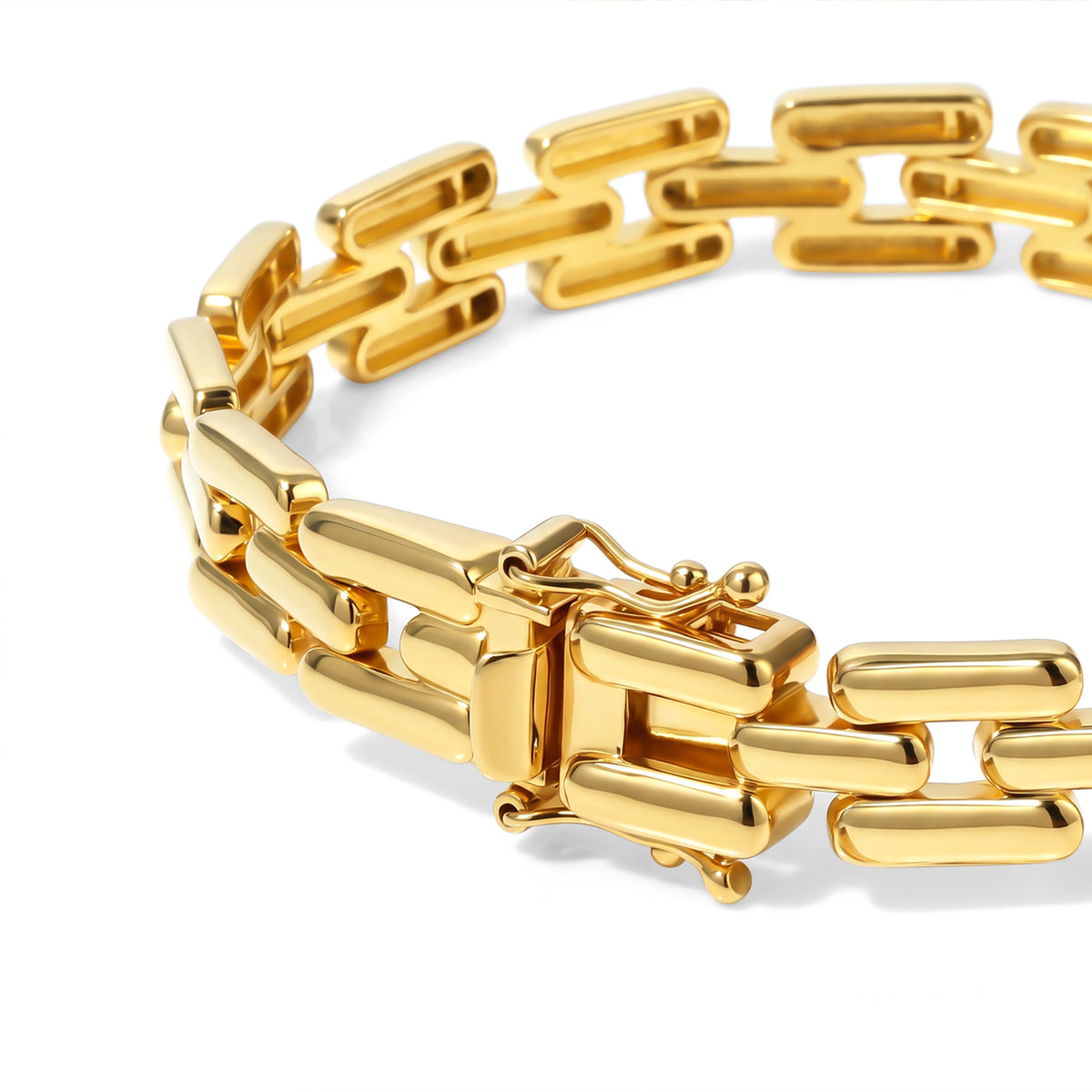EverTrue Bronzella Collection - Linking Bracelet (Size - 7.5) in 18K Gold Plating V32528436 4