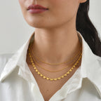 EverTrue Bronzella Collection - Heart Link Necklace (Size - 20) in Yellow Gold Tone_8607839_2