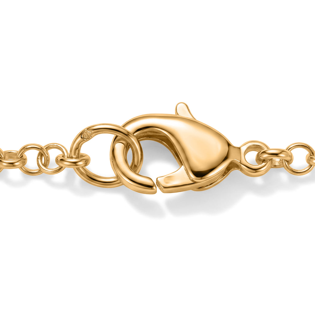 EverTrue Bronzella Collection - Heart Link Necklace (Size - 20) in Yellow Gold Tone_8607839_3