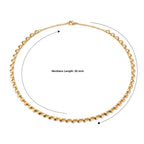 EverTrue Bronzella Collection - Heart Link Necklace (Size - 20) in Yellow Gold Tone_8607839_4
