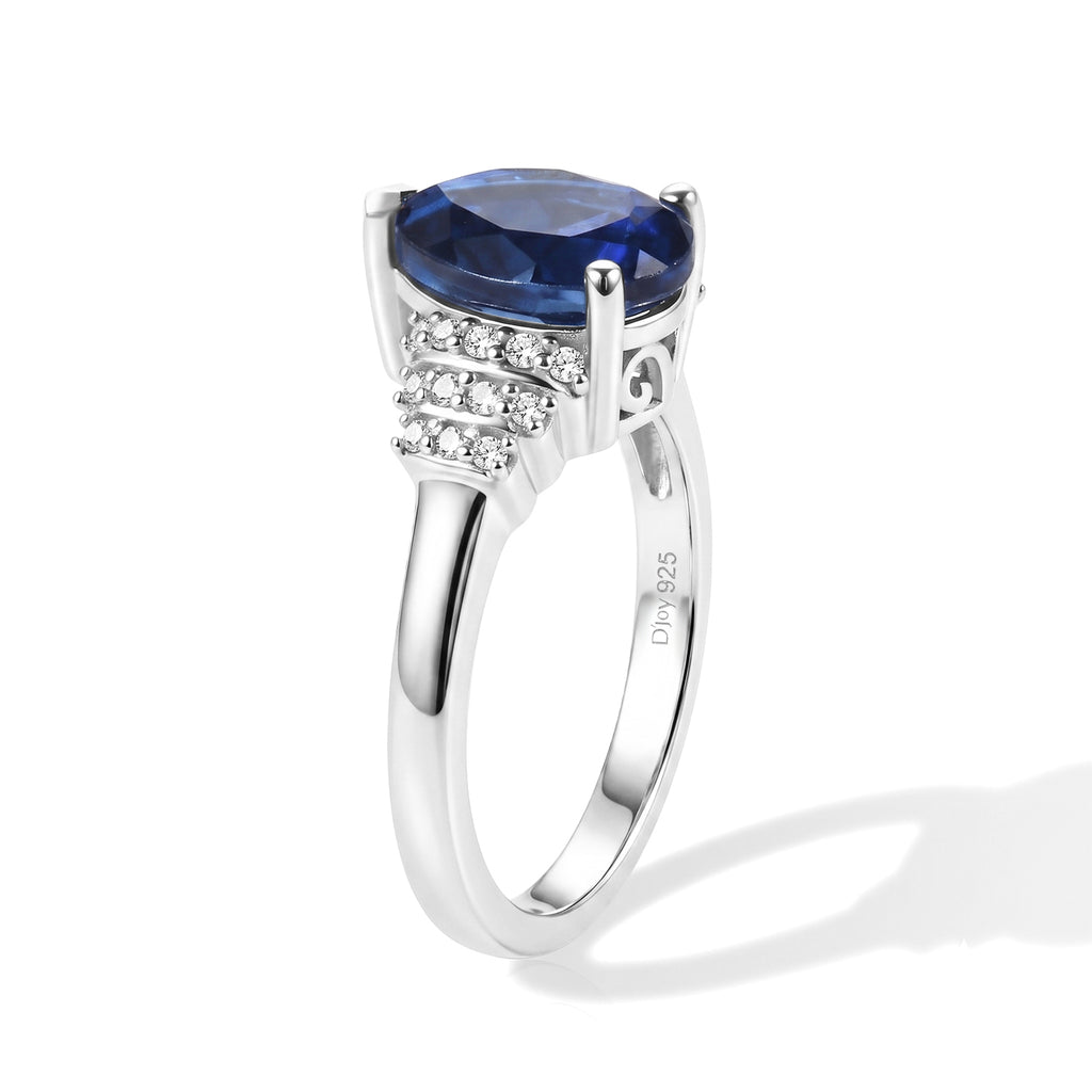 D'Joy - Ceylon Color Quartz & White Zircon Ring in Platinum Overlay Sterling Silver 2.35 Ct._8607890_3