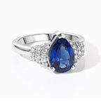D'Joy - Ceylon Color Quartz & White Zircon Ring in Platinum Overlay Sterling Silver 2.35 Ct._8607892