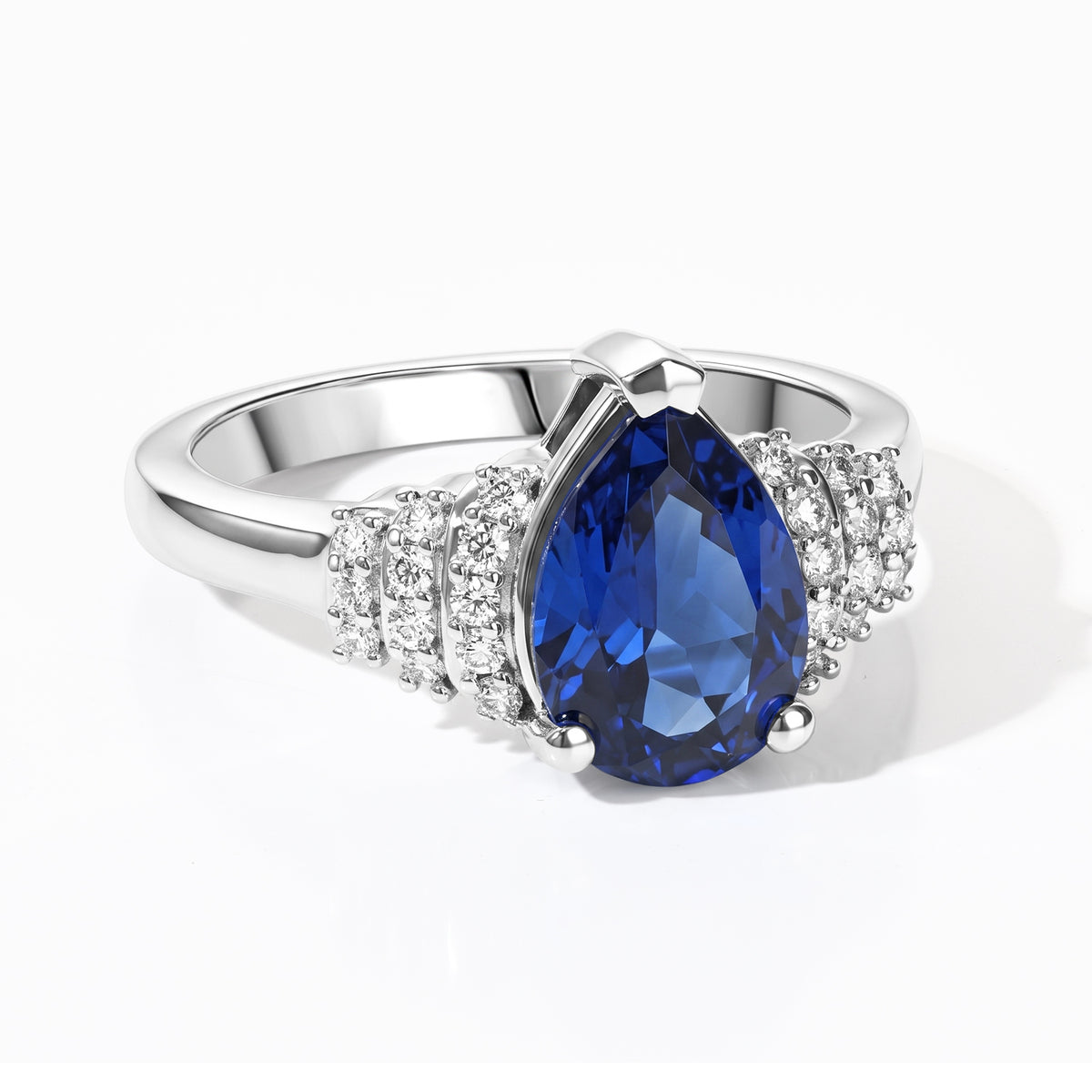 D'Joy - Ceylon Color Quartz &amp; White Zircon Ring in Platinum Overlay Sterling Silver 2.35 Ct. V32518798 0