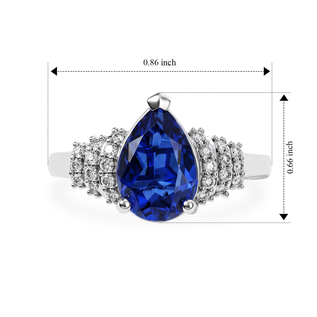 D'Joy - Ceylon Color Quartz & White Zircon Ring in Platinum Overlay Sterling Silver 2.35 Ct._8607892_5