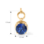 D'Joy - Ceylon Color Quartz Dangling Earring with Push Post in Yellow Gold Plated Sterling Silver 4.60 Ct._8608013_4