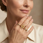 EverTrue Bronzella Collection - Floral Ring in 18K Gold Plating_8608100_2