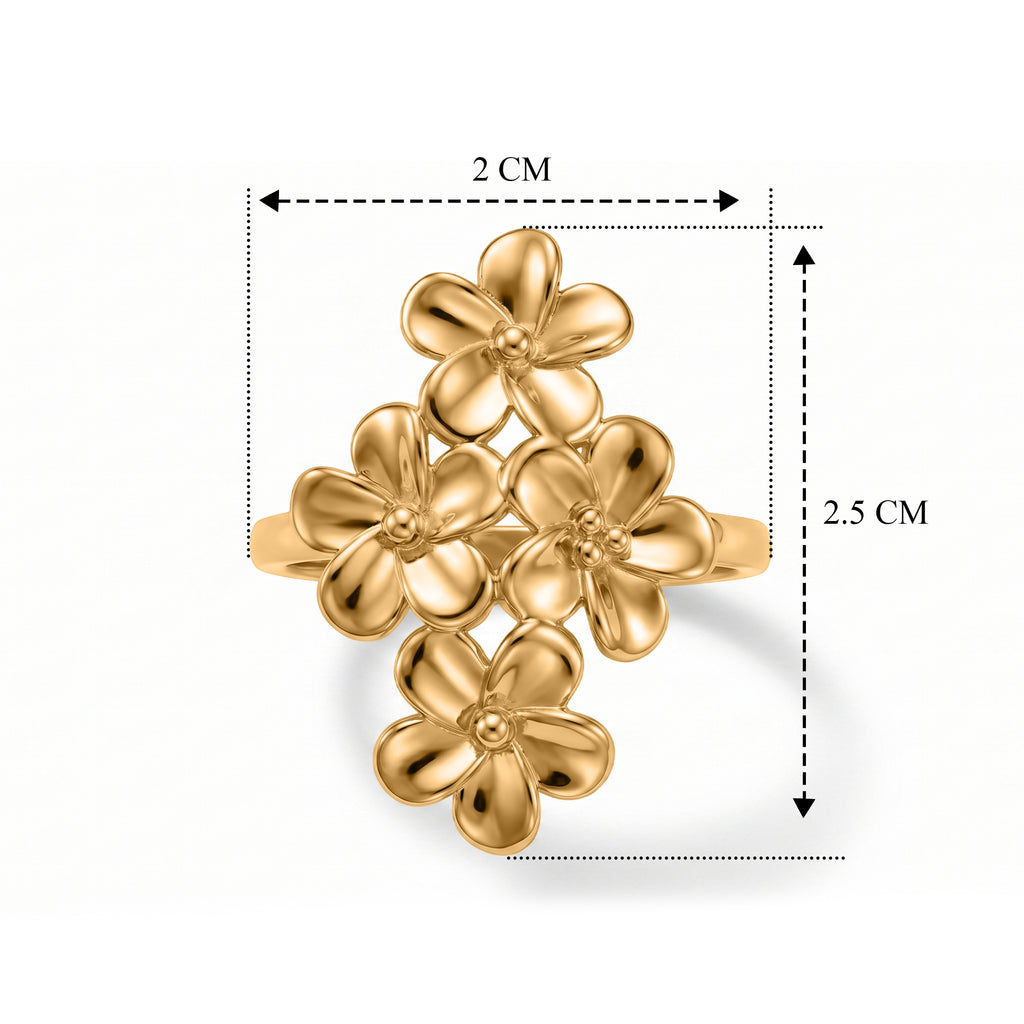 EverTrue Bronzella Collection - Floral Ring in 18K Gold Plating_8608104_5