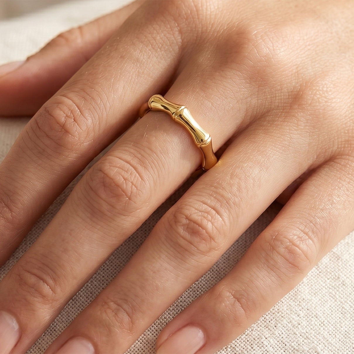 EverTrue Bronzella Collection - Band Ring in 18K Gold Plating V32515421 2