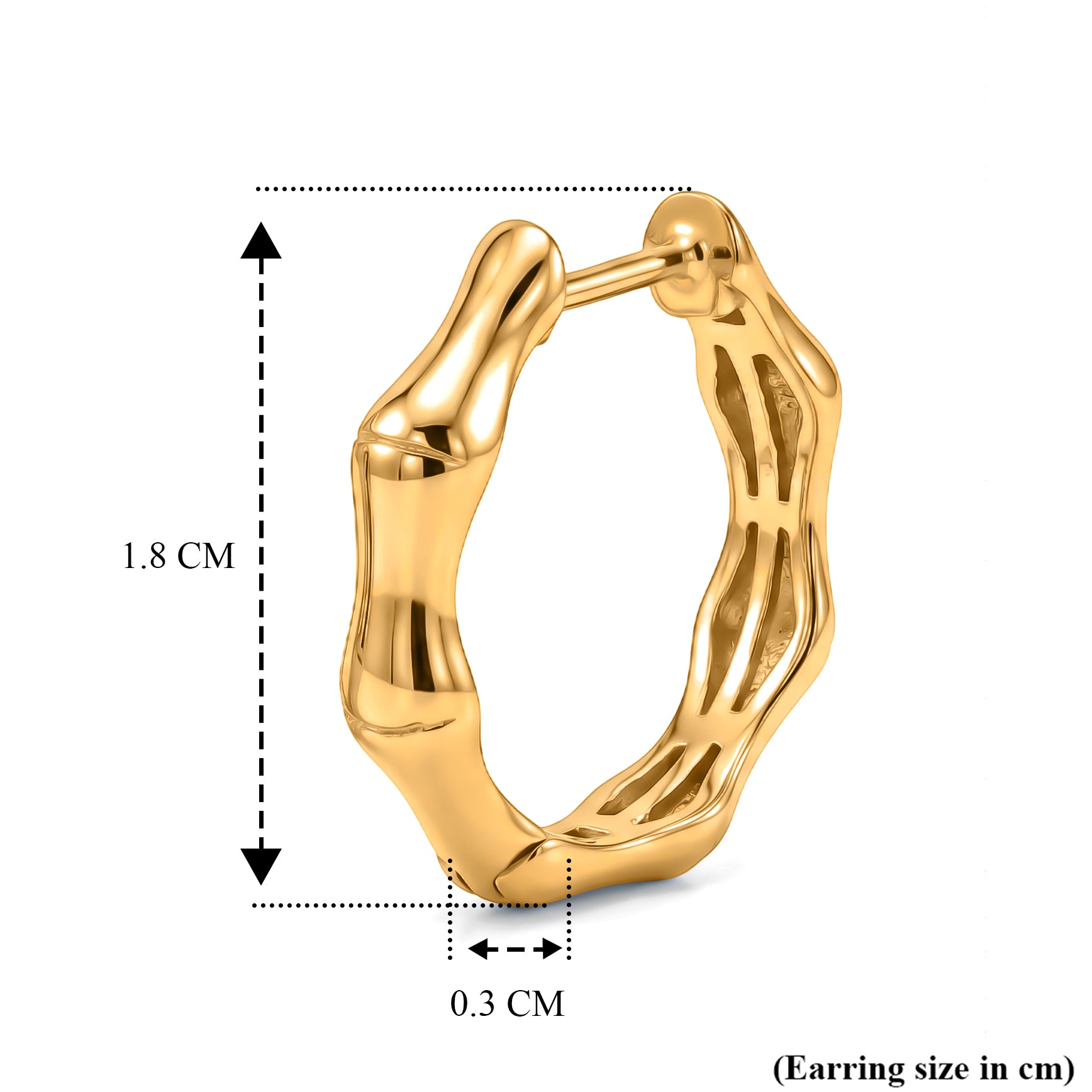 EverTrue Bronzella Collection - Hoop Earring in 18K Gold Plating 8608117 5