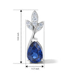 D'Joy - Ceylon Color Quartz & White Zircon Drop Earring with Push Post in Platinum Overlay Sterling Silver 1.76 Ct._8608119_4