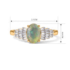 D'Joy - Ethiopian Opal & Natural White Diamond Ballerina Ring in Yellow Gold Plated Sterling Silver_8608974_6