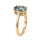 Manhattan Close Out Deal - 14K Yellow Gold SGL Certified Lab Grown Green Diamond (SI) Solitaire Ring 2.00 Ct._8608998_3