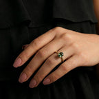 Manhattan Close Out Deal - 14K Yellow Gold SGL Certified Lab Grown Green Diamond (SI) Solitaire Ring 2.00 Ct._8608998_4