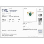 Manhattan Close Out Deal - 14K Yellow Gold SGL Certified Lab Grown Green Diamond (SI) Solitaire Ring 2.00 Ct._8608998_6