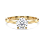 Luxuriant - 9K Yellow Gold SGL Certified Lab Grown Diamond (SI/G-H) Solitaire Ring 1.08 Ct._8609030