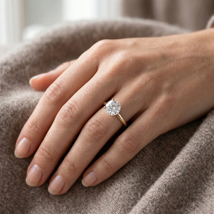 Luxuriant - 9K Yellow Gold SGL Certified Lab Grown Diamond (SI-G-H) Solitaire Ring 1.08 Ct. 8609030 2