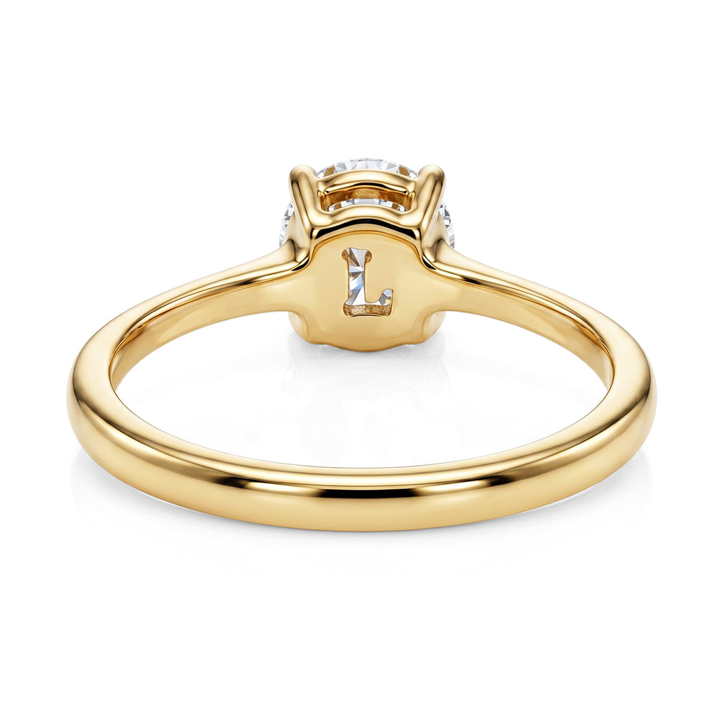 Luxuriant - 9K Yellow Gold SGL Certified Lab Grown Diamond (SI/G-H) Solitaire Ring 1.08 Ct._8609030_4